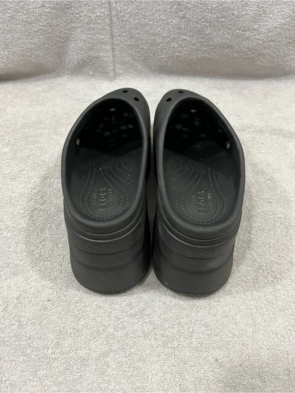 Crocs Siren Clog Black Chunky Heel Platform Women’s Size 11
